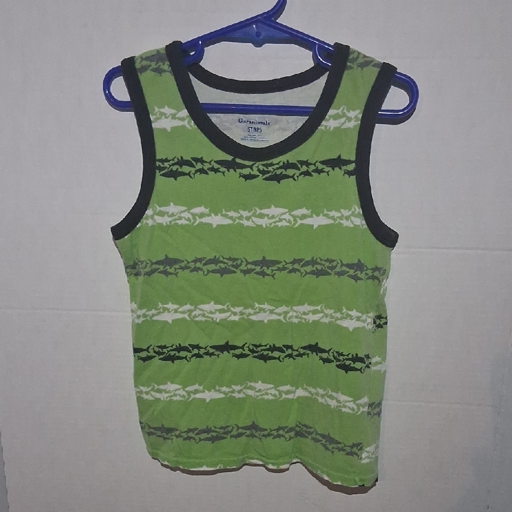 Garanimals Green and Black Shark Tank Top